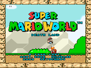 Super Mario World Death Land Title Screen